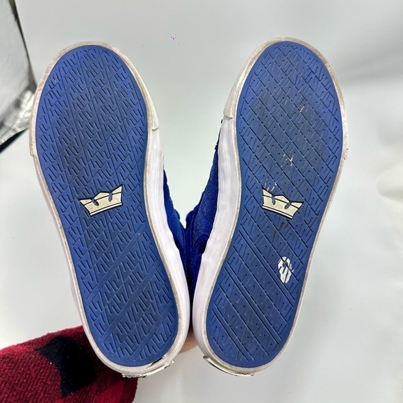 Supra Skytop royal blue velvet sneakers size 6 - Picture 14 of 16
